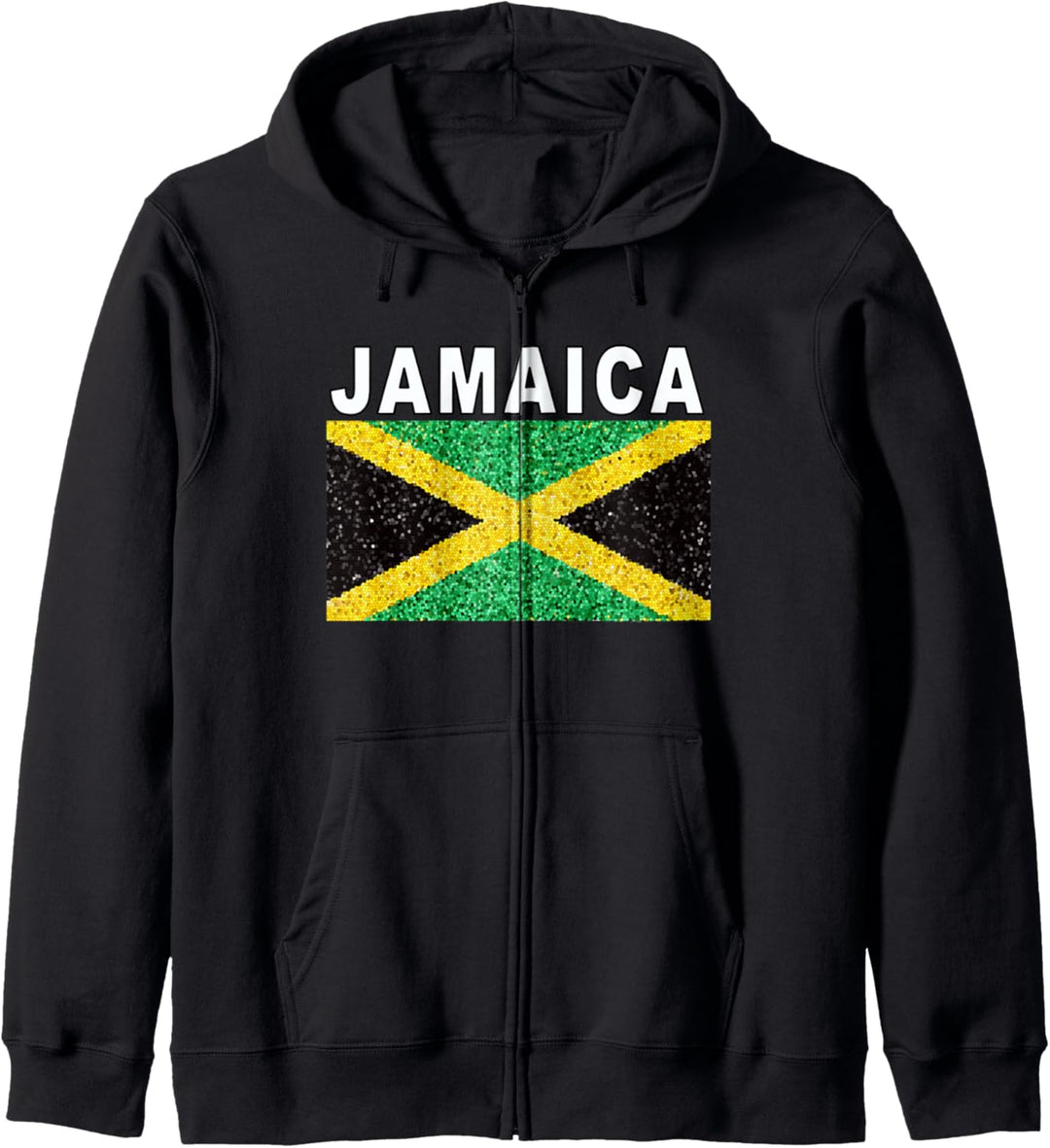 Jamaica Artistic Flag Design Kapuzenjacke