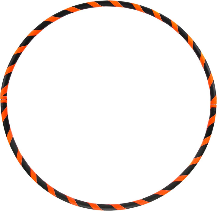 Faltbarer Anfänger Hula Hoop Reifen, Ø90/95/100/105cm Ø100cm Neon-Orange, Ø100cm Neon-Orange