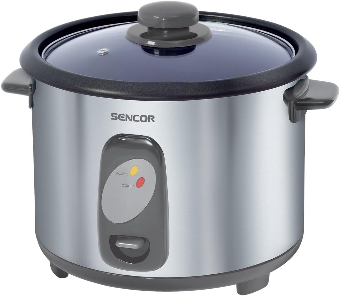 SENCOR SRM 1800SS Reiskocher, Stainless Steel, Silber