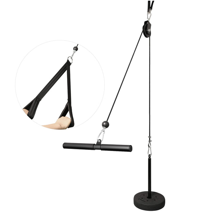 LFJ Fitness Latzug Gym Kabelzug Unterarmtrainer Arm-Krafttraining Trizeps Seil Gewicht Fitnessgerät