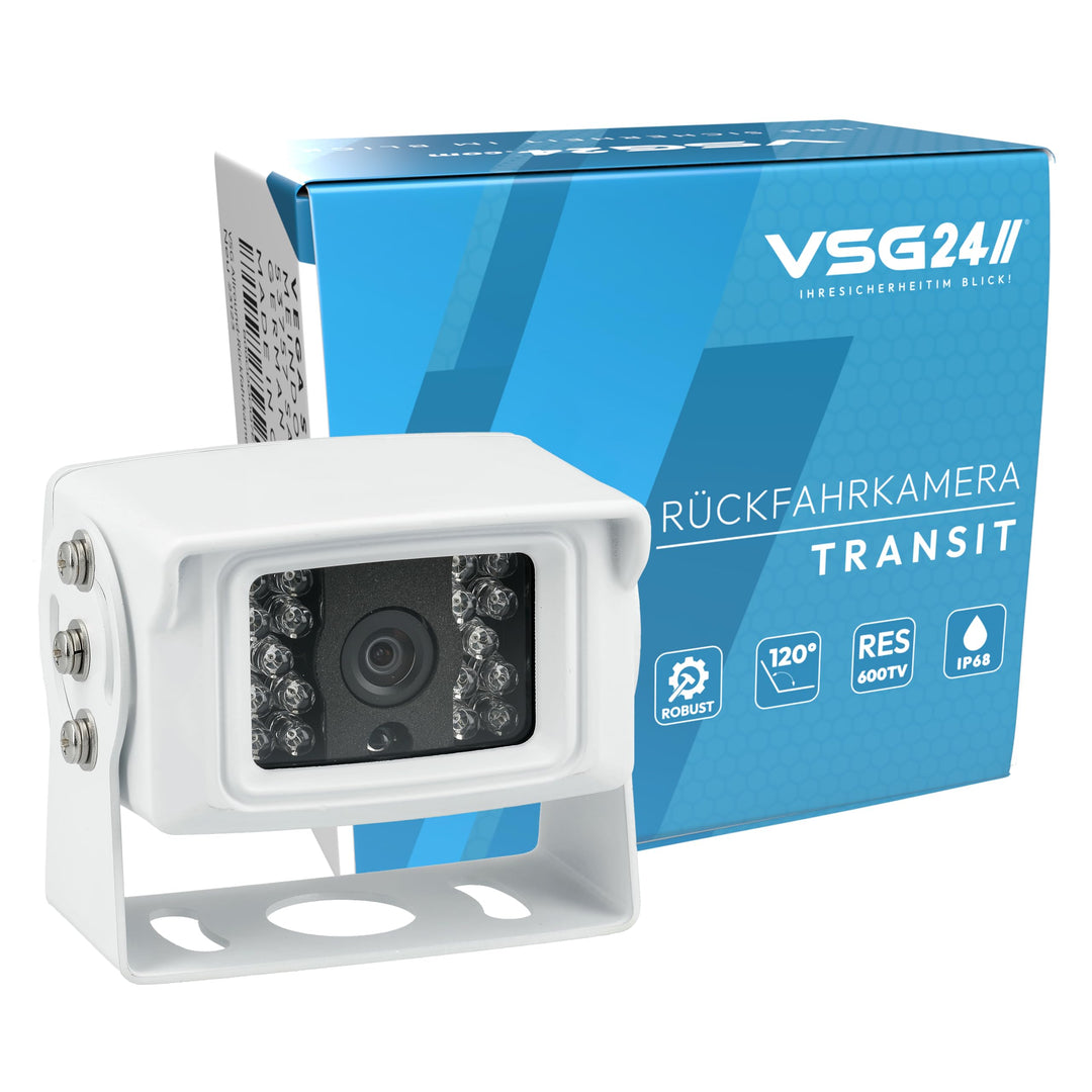 VSG24 Transit Robuste Schwerlast LKW Rückfahrkamera / einfaches Nachrüsten 12V-24V / Traktor Wohnmob