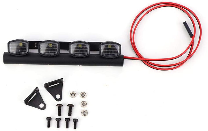 Tbest RC Dachlichter, Crawler Zubehör 1:10 RC Crawler Car Dachlichtleiste RC Dachlampen Scheinwerfer