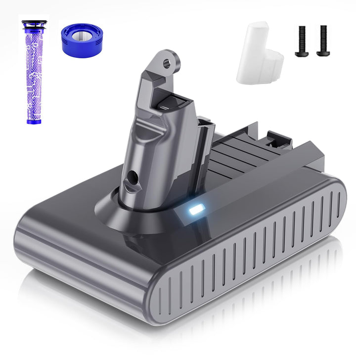 Akku für Dyson V6 DC62, Ersatzakku Li-ion für Dyson V6 Animal Trigger Fluffy Motorhead Absolute DC58