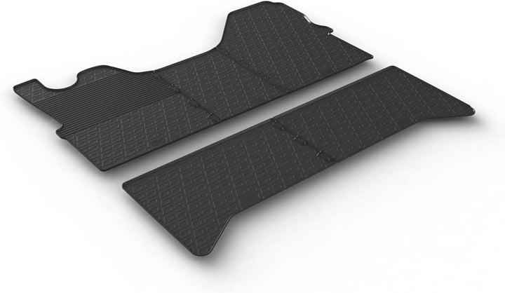 GLEDRING 0919 Satz Gummimatten passend für Iveco Daily HD Double Cab 2014-(G Profil 5-teilig), Schwa