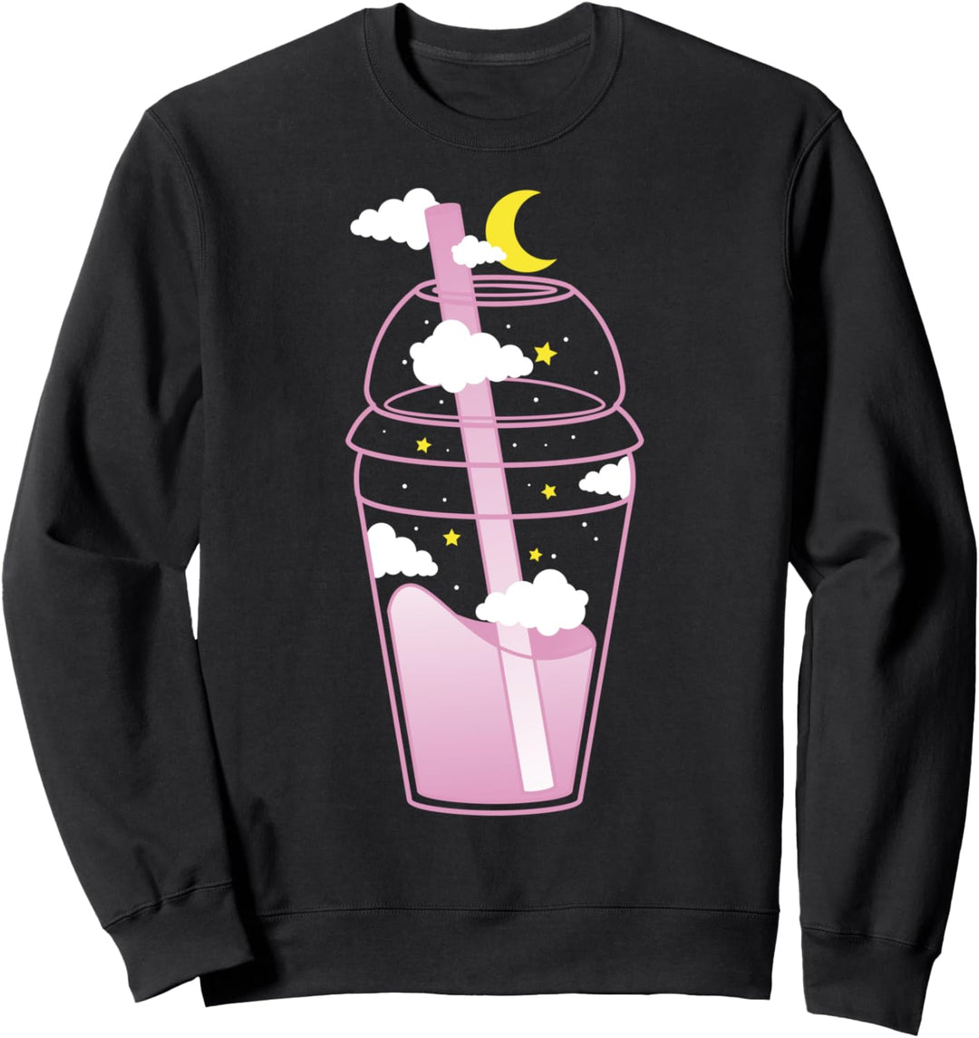 Vaporwave Aesthetic | Japanese Tea | Pastel Goth Kawaii Boba Sweatshirt