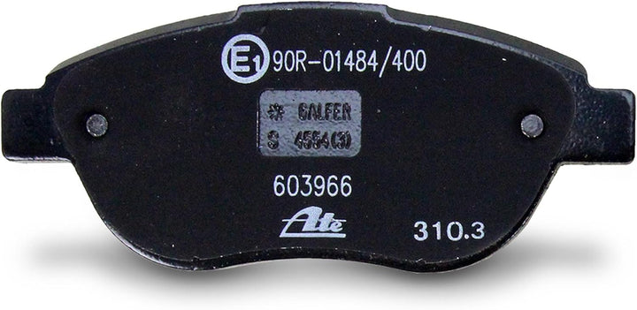 ATE Bremsenset Vorderachse inkl. Bremsscheiben vorne Ø 283 mm belüftet und Bremsbeläge vorne Kompati