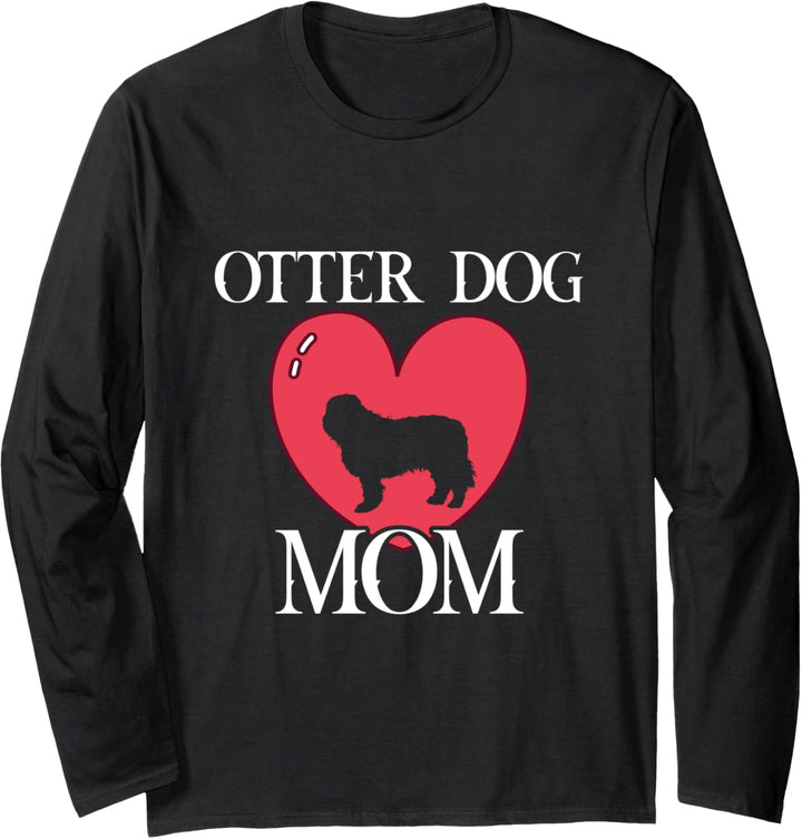 otter dog mom Otterhund Hund Hunde Hundemama Pfote Langarmshirt