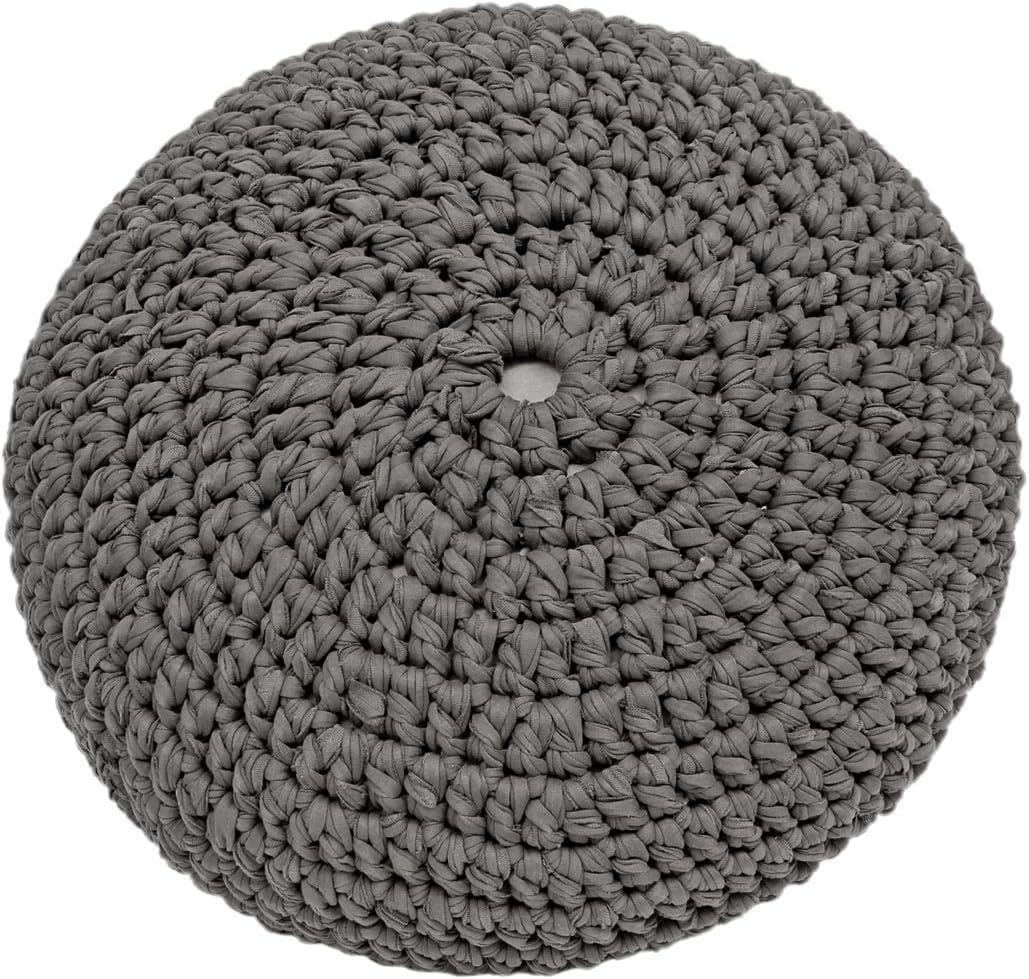 DIY Häkel & Strick Set Zpagetti Pouf Smokey Antracite Anthrazit, Anthrazit