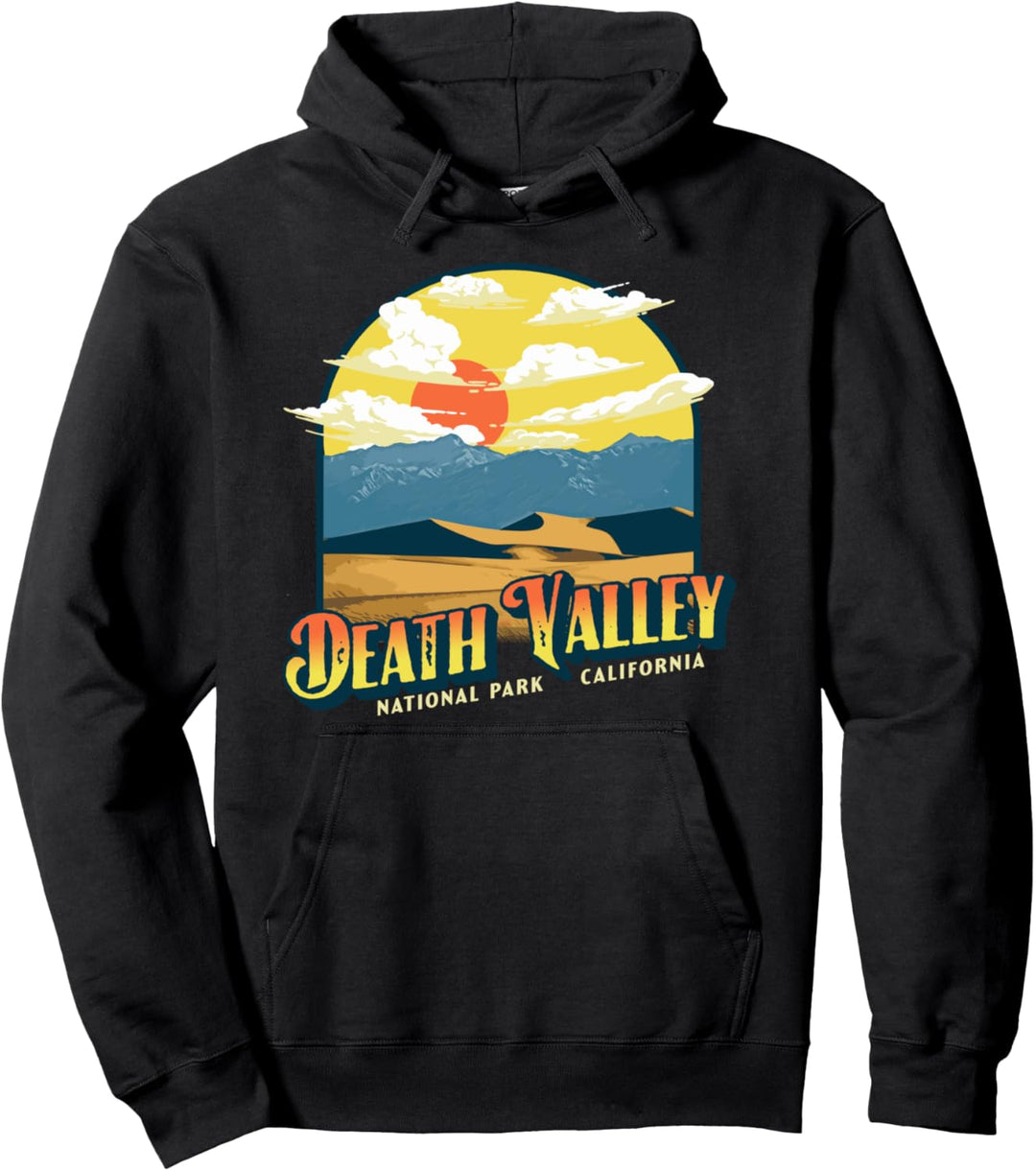Death Valley National Park Vintage Distressed California 80s Pullover Hoodie