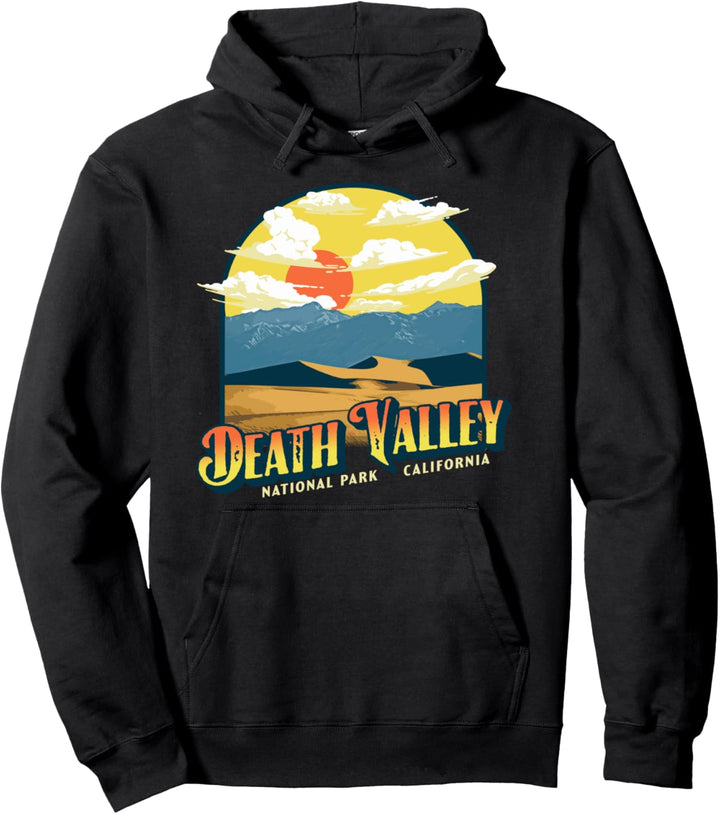 Death Valley National Park Vintage Distressed California 80s Pullover Hoodie