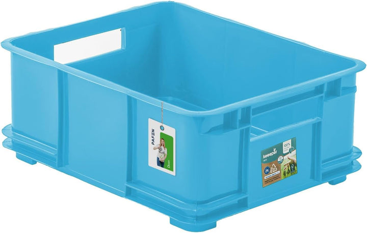 3x Euro Stapelbox 20l - 43 x 35 x 18 cm - Eco Aufbewahrungsbehälter Euro-box Stapelkasten Transport