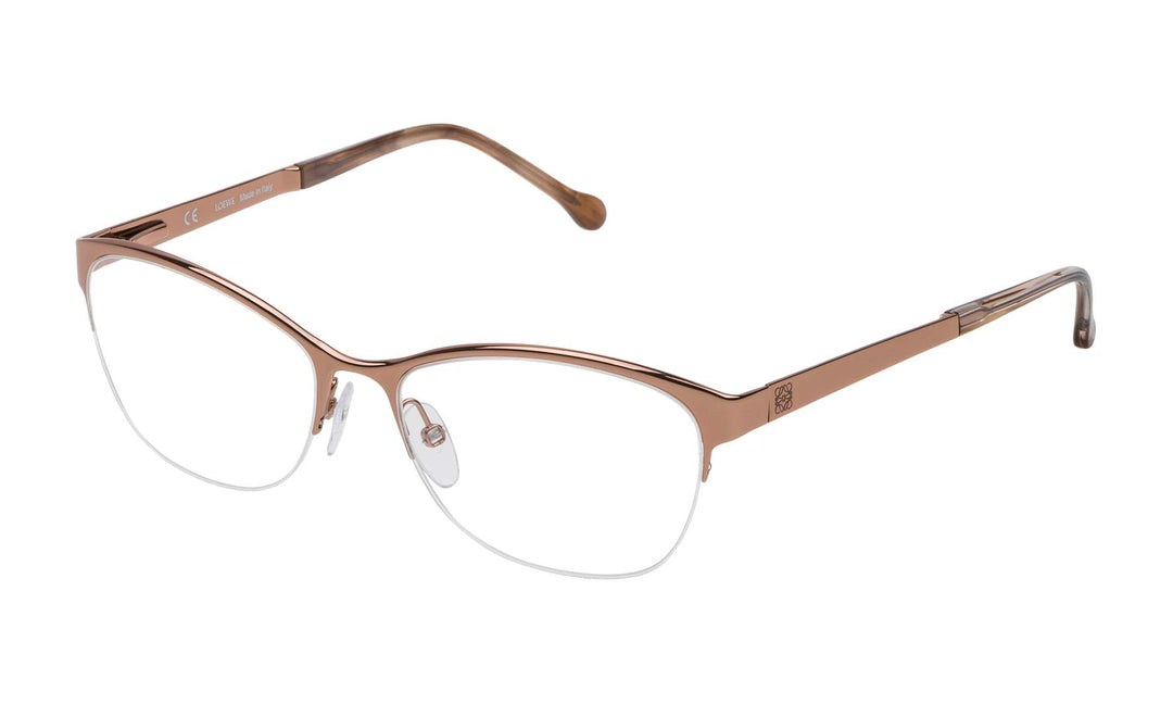 Loewe Unisex-Erwachsene VLWA03M530A39 Brillengestelle, Rot (Shiny Red Gold), 55