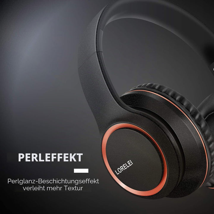 LORELEI X8 Over-Ear-Kopfhörer mit Mikrofon mit 1,45 m verwicklungsfreier Nylonschnur und 3,5-mm-Stec