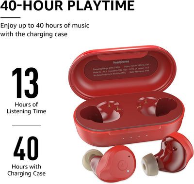 TOZO NC9 2023 Version Bluetooth Kopfhörer, Kopfhörer Kabellos mit Hybrid Aktiver Geräuschunterdrücku