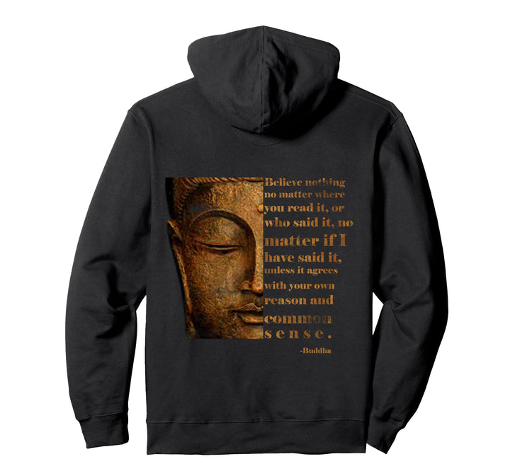 Buddha Zitat. Friede Liebe Freude. Der Buddha.. Pullover Hoodie