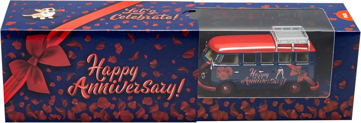Volkswagen Campervan „Happy Anniversary", personalisierbares Geschenk