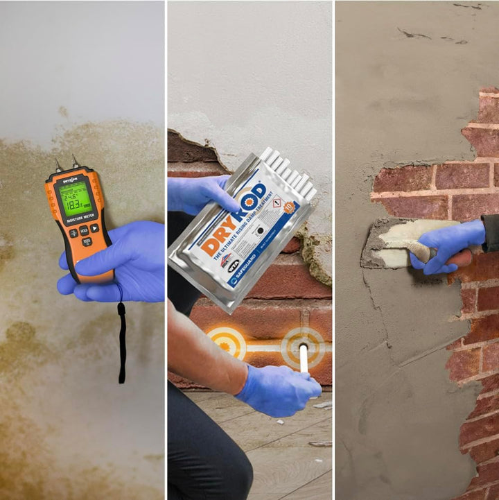 Dryzone Feuchtemessgerät - Feuchtigkeitsmessgerät Wand, Holz, Mauerwerk und andere Baumaterialien -