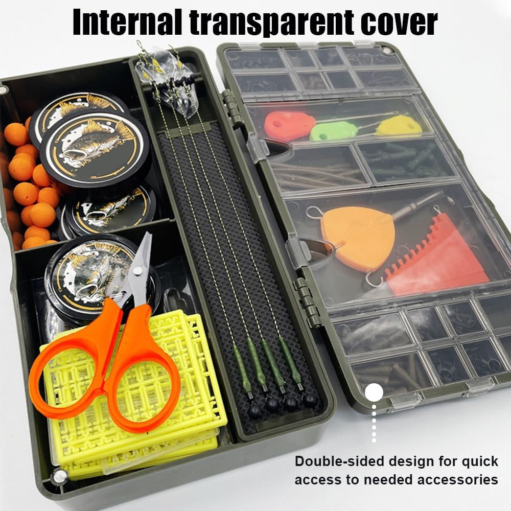 Tackle Box, Angelgerätebox, Flach Köderbox mit Magnetischer Deckelschnalle, Trennwänden und herausne