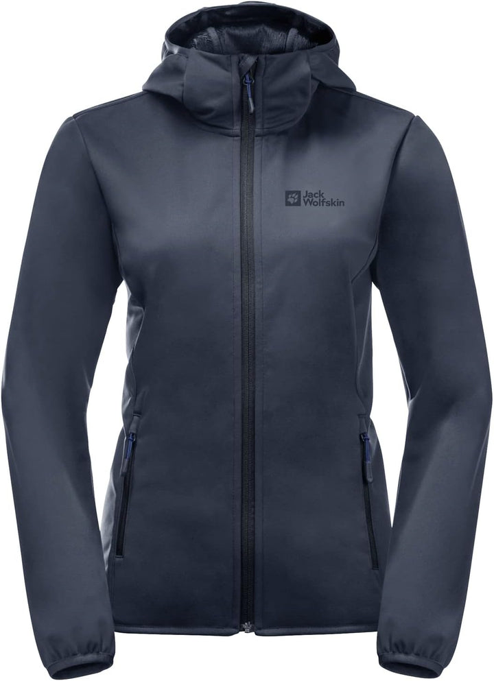 Jack Wolfskin Damen Windhain Hoody W Softshelljacke XXL night blue, XXL night blue