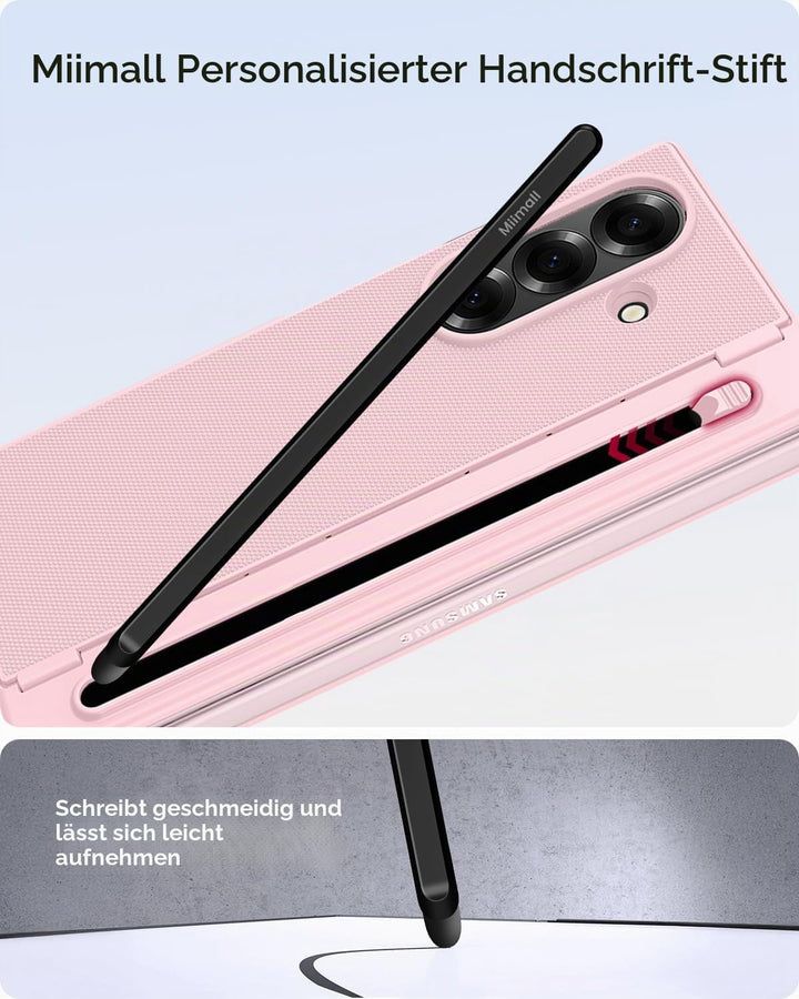 Miimall Kompatibel mit Samsung Galaxy Z Fold 5 Hülle mit S-Pen &amp; Stifthalter, [HD Displayschutz] Ult
