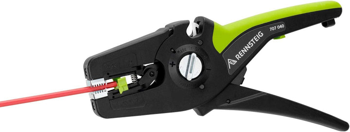 Rennsteig Abisolierzange MultiStrip 16 (Abisolierlänge einstellbar, 0,08 – 16 mm², Länge 195 mm, Mes