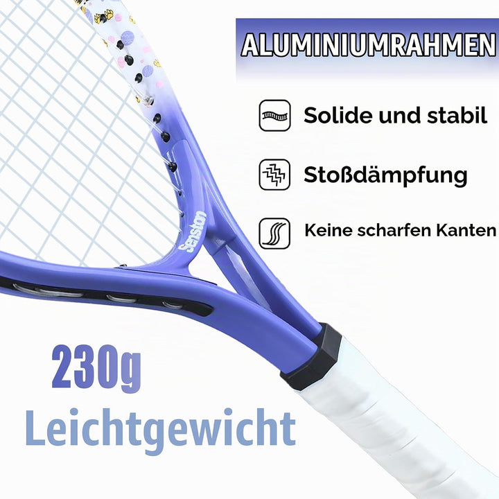 Senston Tennisschläger 17/23 Zoll Tennis Racket für Jugendliche– Leicht, Langlebig, Einfach zu greif