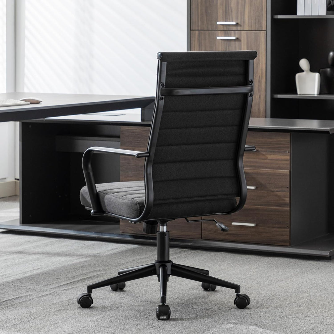 UEV Bürostuhl Ergonomisch Wippfunktion bis 150 kg belastbar Schreibtischstuhl mit Armlehne Drehstuhl