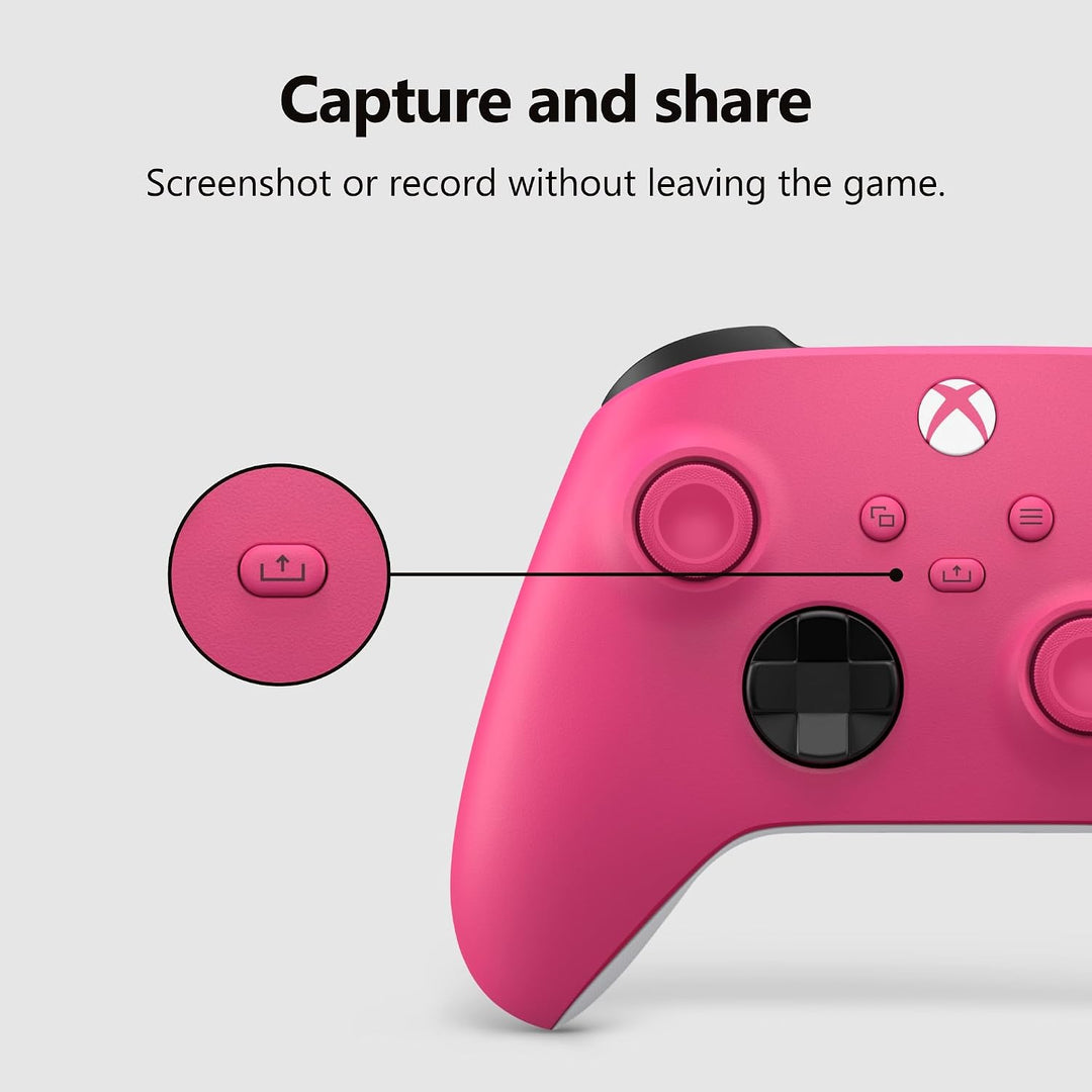 Xbox Wireless Gaming Controller (2025) - Deep Pink - Play on, Windows, Android, iOS, FireTV Sticks,