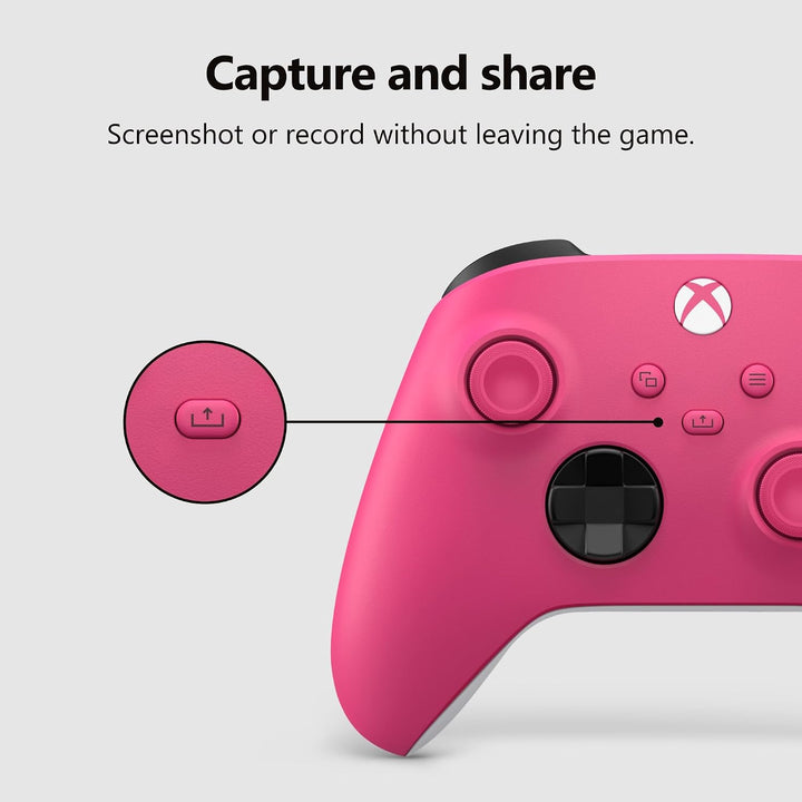 Xbox Wireless Gaming Controller (2025) - Deep Pink - Play on, Windows, Android, iOS, FireTV Sticks,