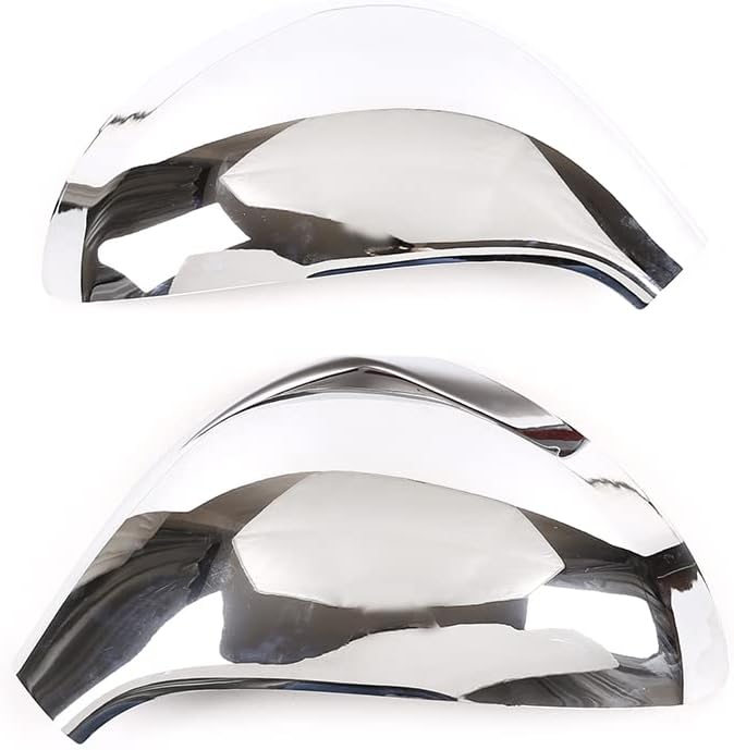 YANER Spiegelabdeckungen für Peugeot 207 308 2006-2014 Auto Modifikation Silber 2 Stück Set ABS glän