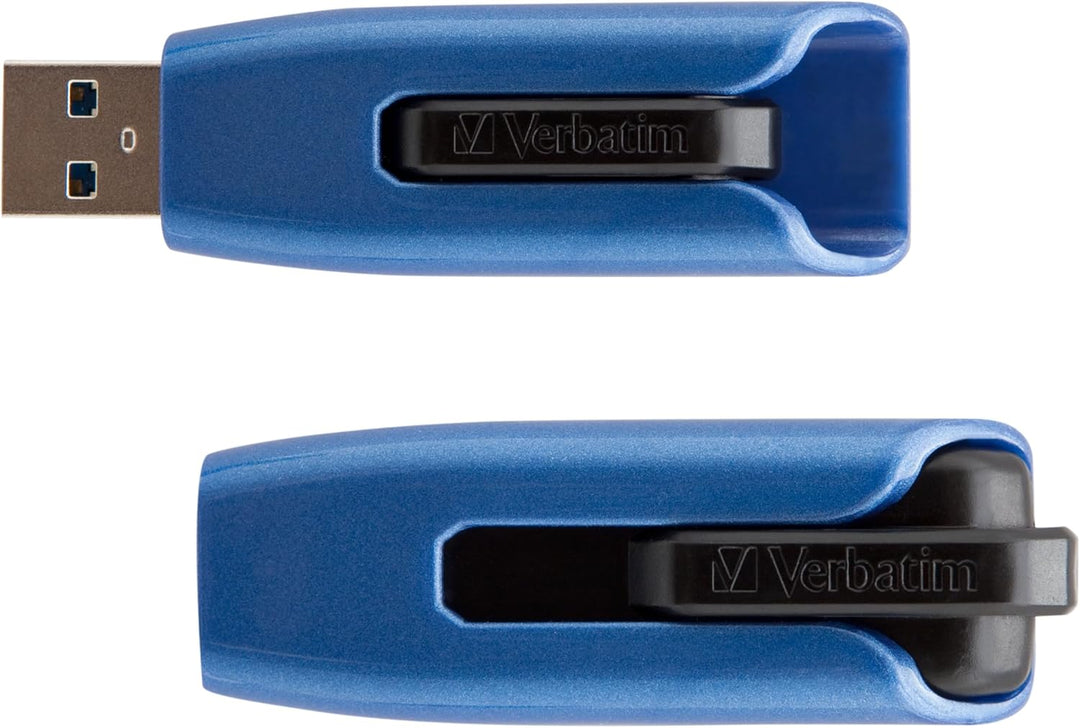 Verbatim Store 'n' Go V3 MAX USB-Stick, USB-3.2 Gen 1, 128GB, Speicherstick mit Schiebemechanismus,