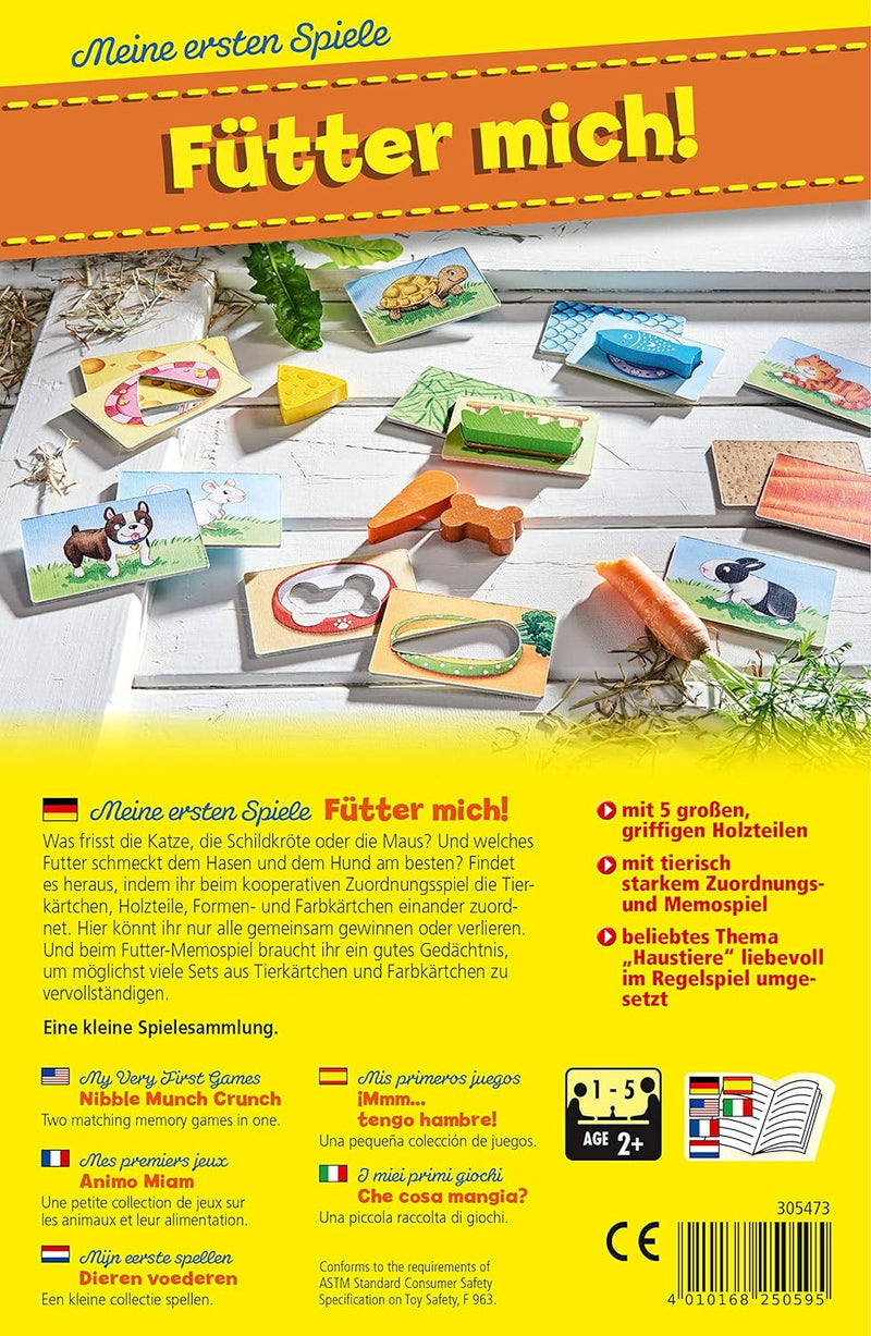 Haba 4983 - Meine ersten Spiele Fische Angeln, ab 2 Jahren & 305473 - Meine ersten Spiele – Fütter M