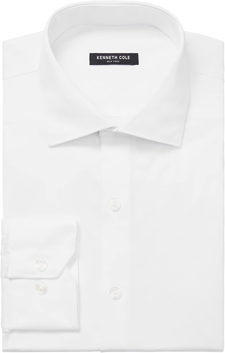 Kenneth Cole Herren Dress Shirt Regular Fit Stretch Collar Non Iron Solid Smokinghemd, 37 cm Hals 81