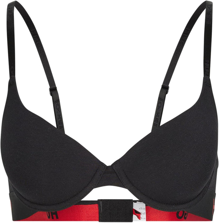 HUGO Damen Bra Sporty Underwire BH 70C Black1, 70C Black1
