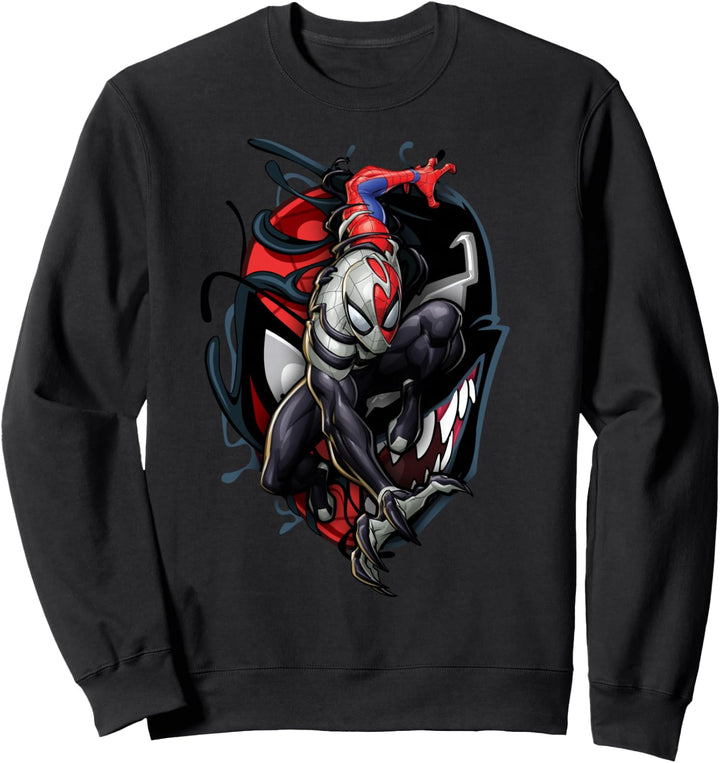 Marvel Spider-Man Venom Big Face Mashup Sweatshirt