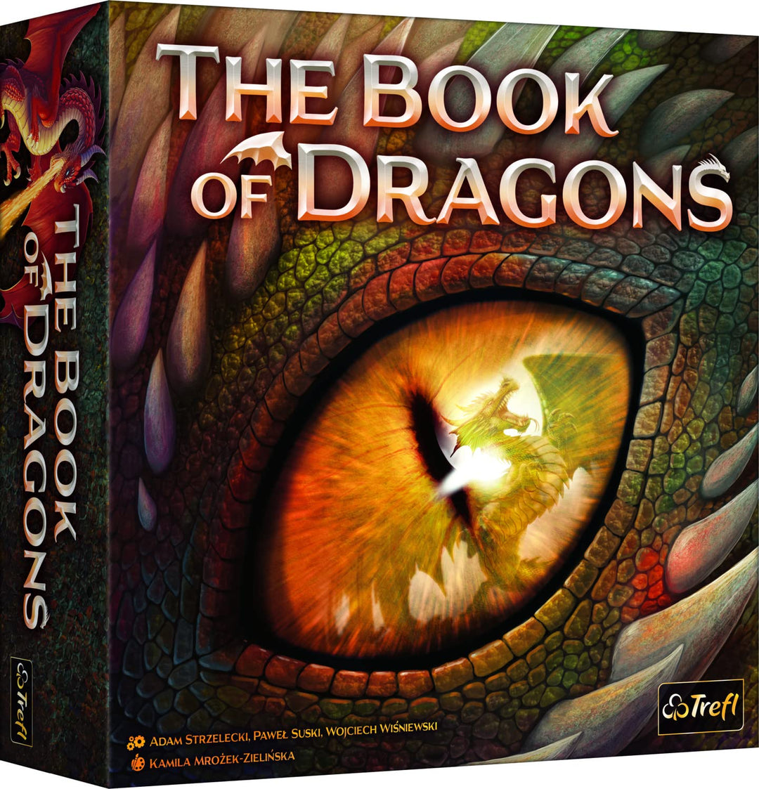 Trefl - The Book of Dragons - Das Buch der Drachen - Brettspiel, Drachenkarten, Würfel, einzigartige