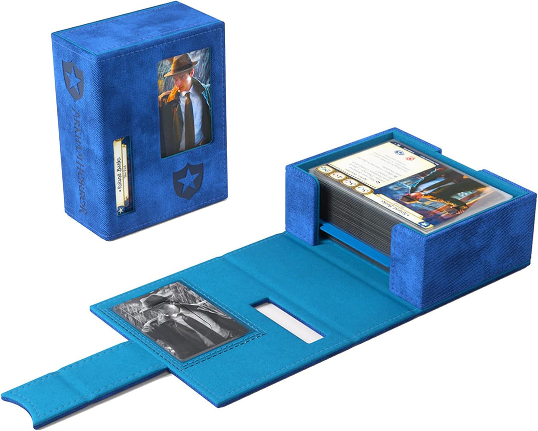 Gamegenic, Arkham Horror Investigator Deck Tome Guardian - Blue Blau, Blau