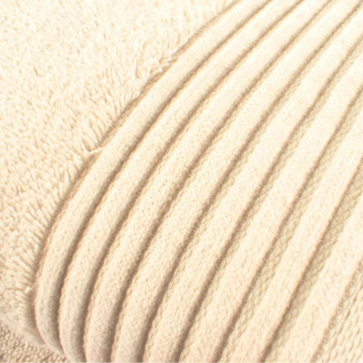Möve Loft Uni mit Chenillebiesen Duschtuch 80 x 150 cm aus 100% Baumwolle (Spinair), Beige 80 x 150