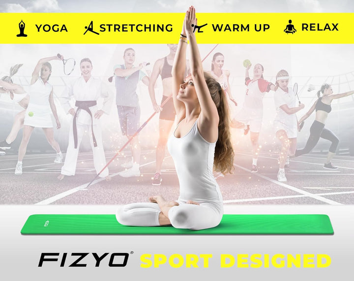 FIZYO FITYO Yogamatte Gymnastikmatte Fitnessmatte Trainingsmatte Turnmatte | für Yoga, Training, Erh