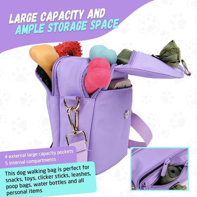 COOWONE wasserdichte Hundeleckerli-Tasche, Hundespaziergang Tasche, Leckerli-Tasche für Hunde, Hunde
