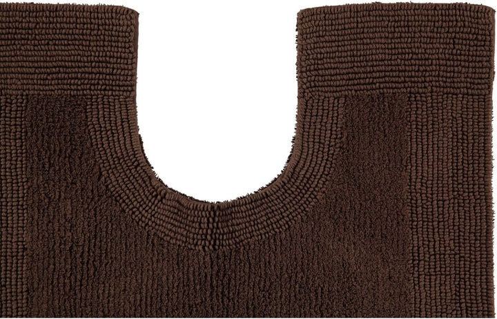 Rhomtuft Badteppiche Prestige Mocca - 406 Toilettenvorlage mit Ausschnitt 60x60 cm, Toilettenvorlage
