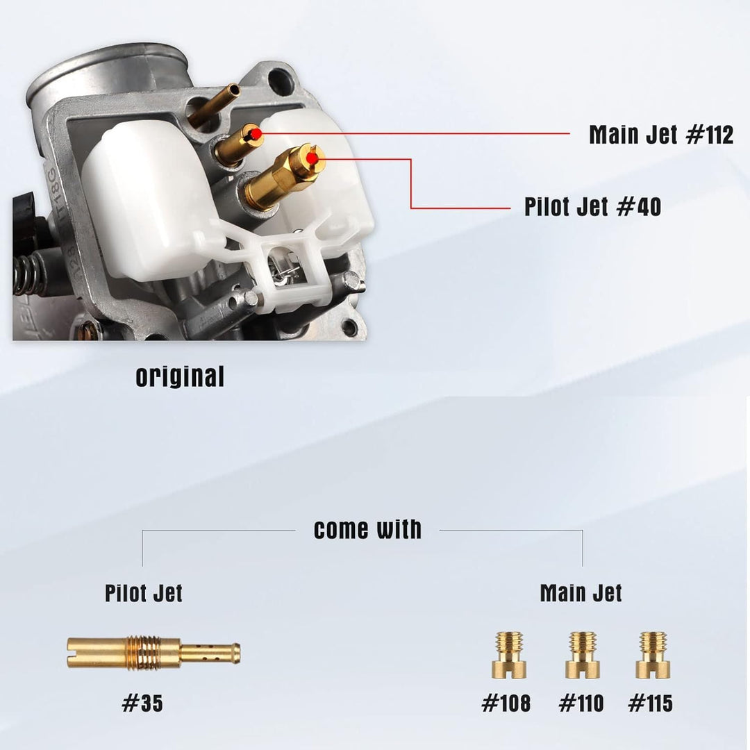 NIBBI PE28mm Vergaser für 200cc-250cc Flansch Motorrad Motor Vergaser mit Carb Jets PE-Flansch-28mm,