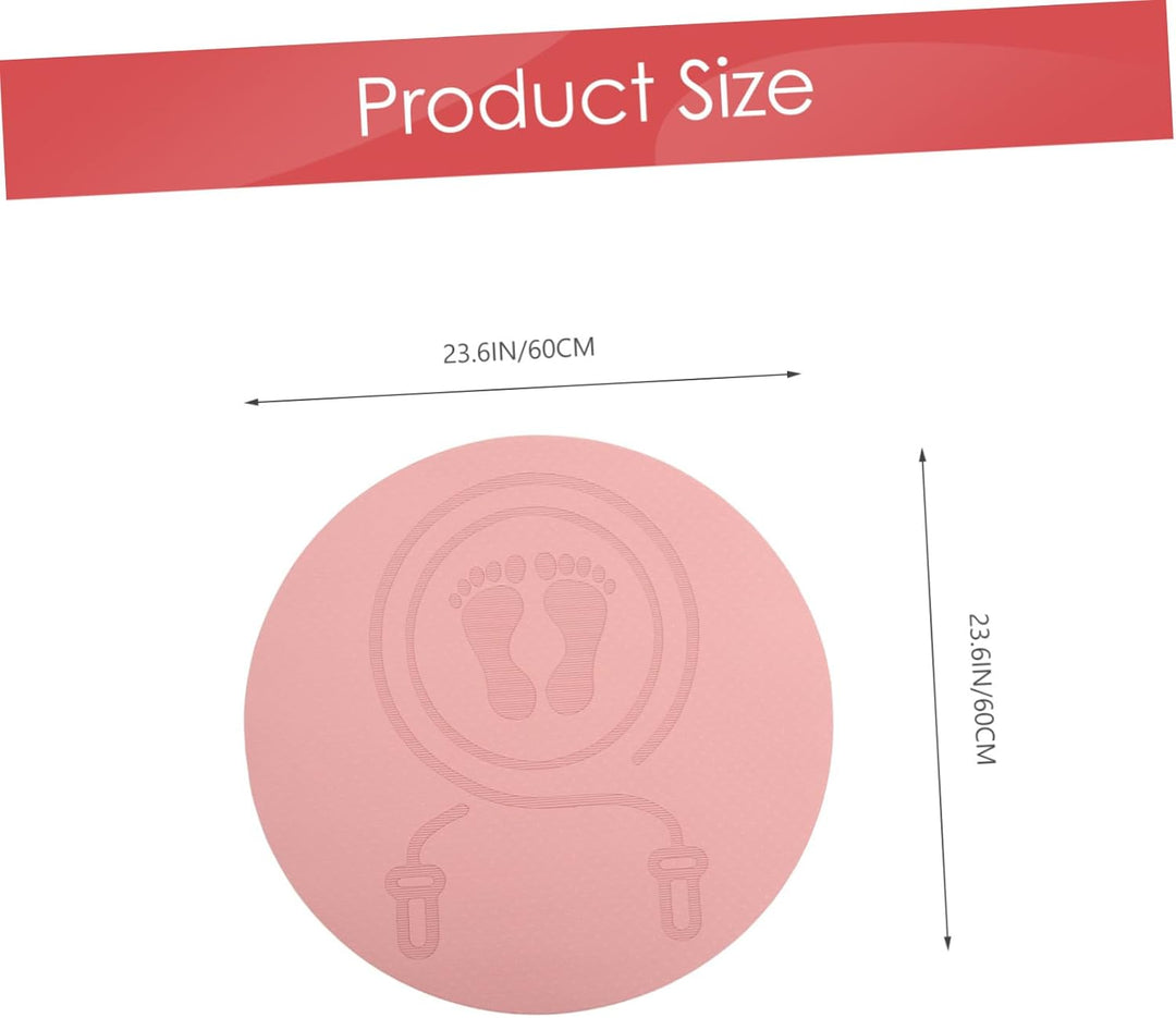 Zerodeko Tpe Seilspringmatte mit Stossdämpfender Funktion und Rutschfester Oberfläche Rosa Fitnessma