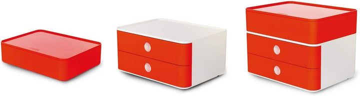 HAN Schubladenbox Allison SMART-BOX mit 2 Schubladen und Trennwand, Kabelführung, stapelbar, Utensil