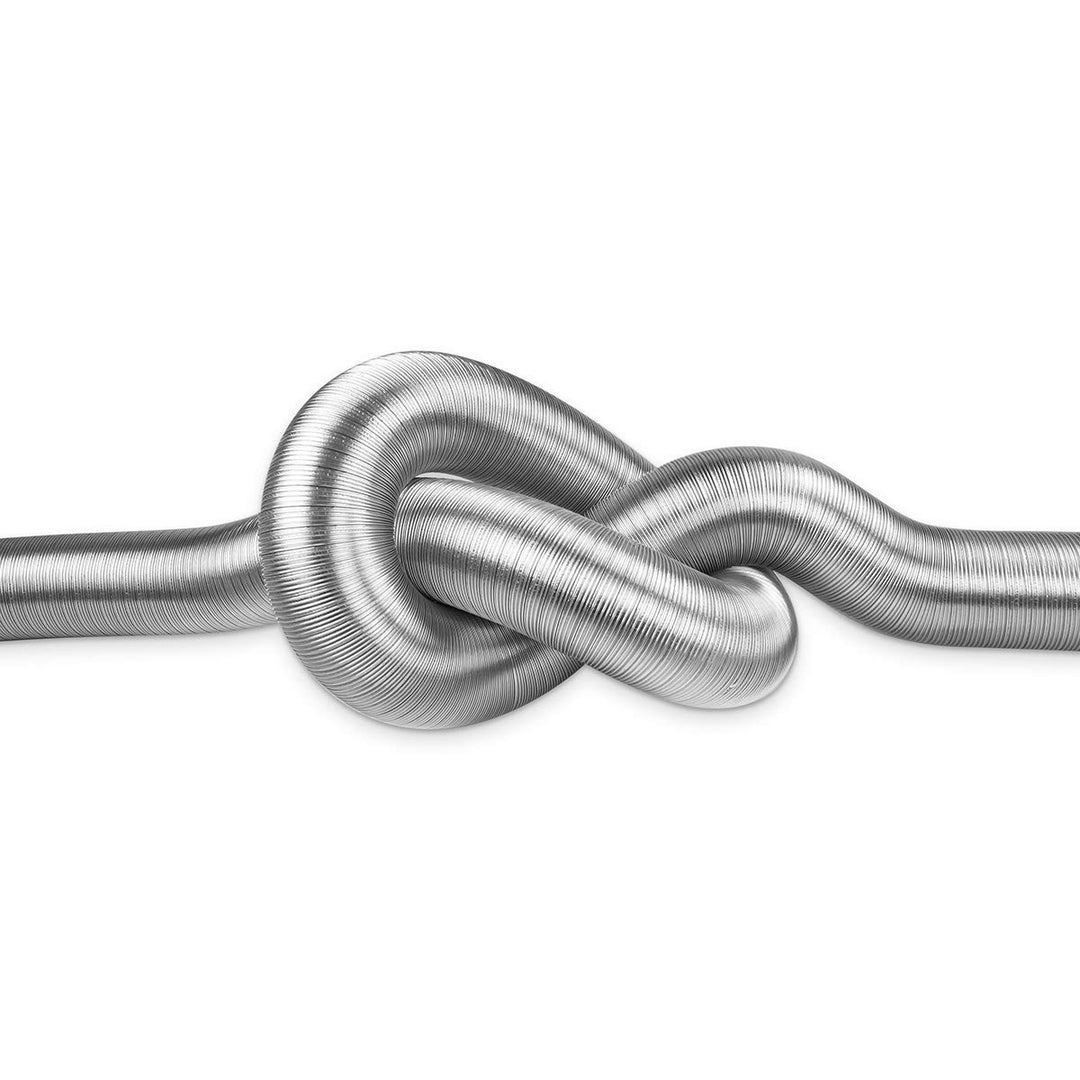 neverest® Semiflex 80 mm Alu Flexrohr 3m Länge Abluftschlauch Klimaanlage, Trockner, Ofen Hitze- & K