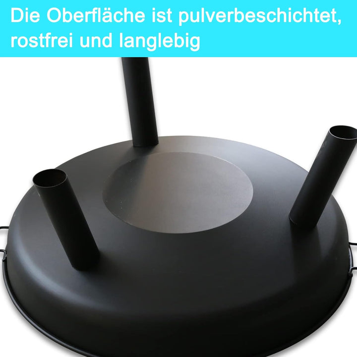 Yakimz Feuerschalen für den Garten 80 cm, Grosse Feuerstelle Feuerkorb für Draussen Garten & Terrass