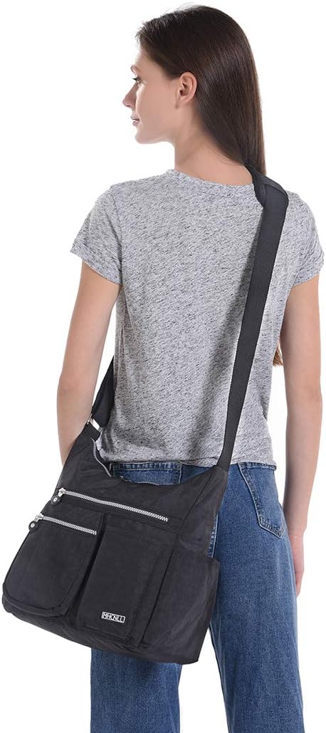 MHCNLL Crossbody-Tasche mit Anti-Diebstahl-RFID-Tasche – Damen-Geldbörse, leichte, wasserabweisende
