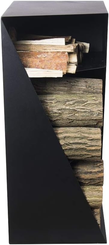 MAGNUS Brennholzregal R157 Schwarz Kaminregal Holzregal Ofenregal Regal