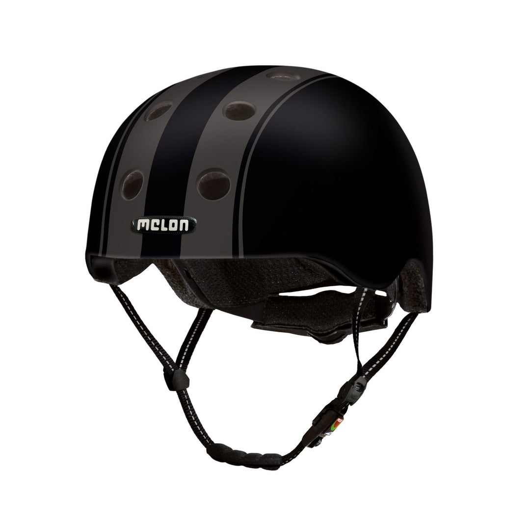 Melon »Decent Double Black« Leichter und Cooler Fahrradhelm für Damen, Herren und Kinder mit maximal