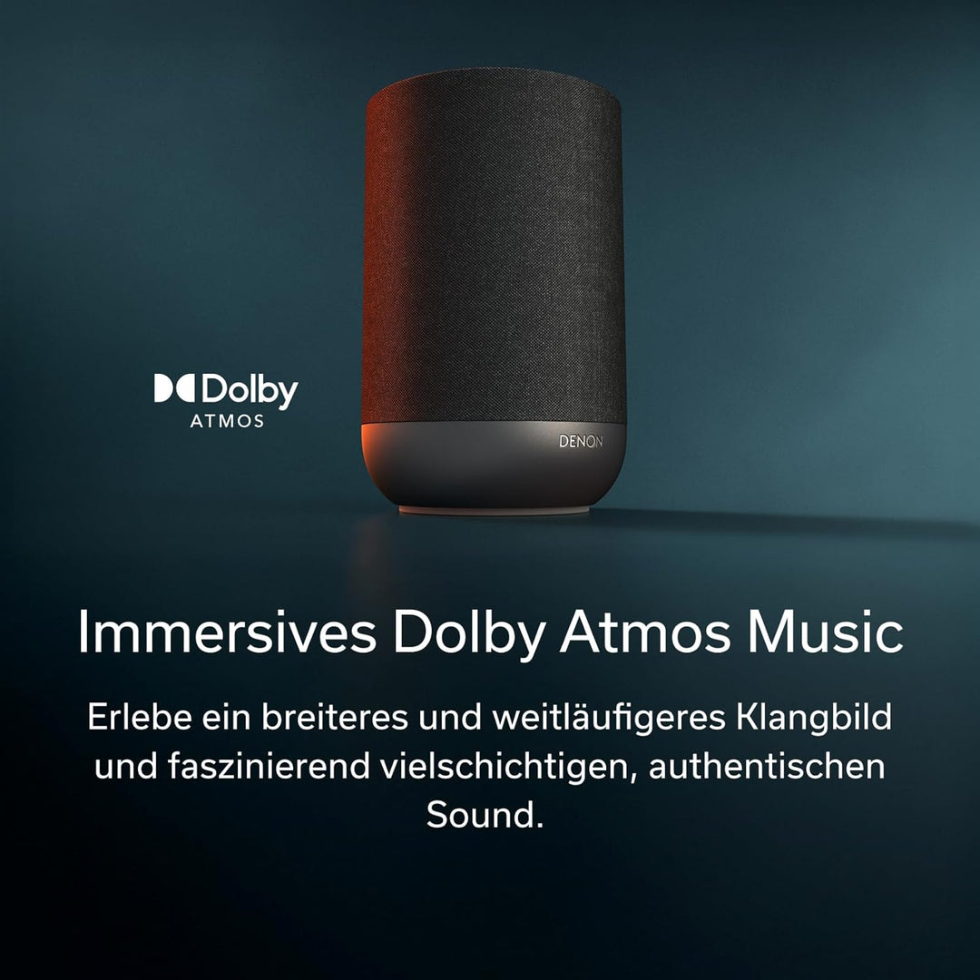 Denon Home 200 Smart Bluetooth Lautsprecher mit HEOS, Dolby Atmos Music, Musikbox Kabellos, Hi-Res A